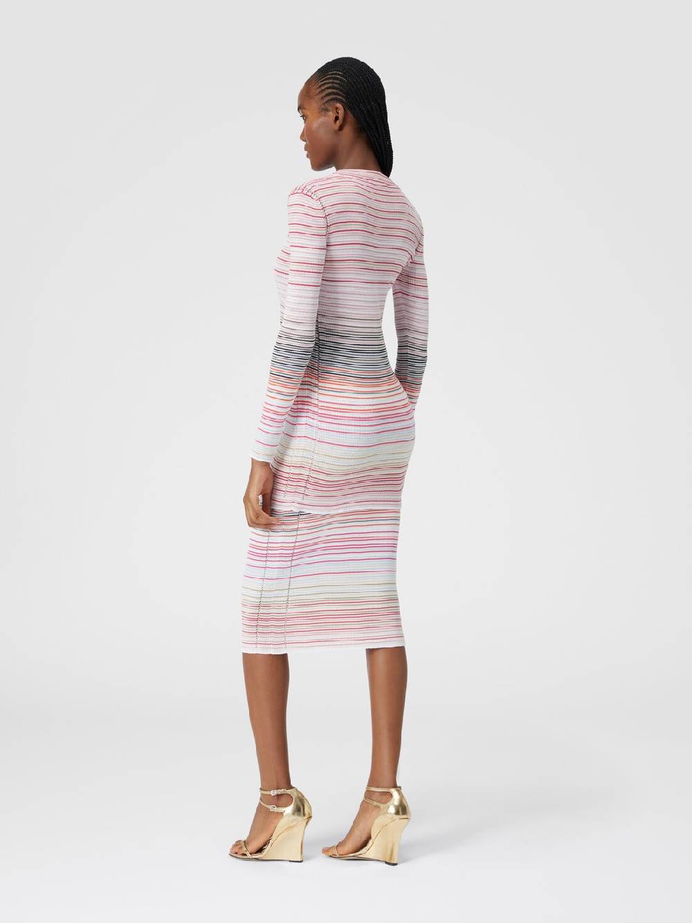 M Missoni Cardigan in cotone e viscosa a righe Offerte giornaliere