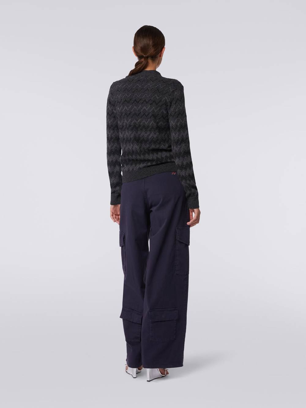 M Missoni Cardigan con scollo a V in cachemire con zig zag Enormi risparmi