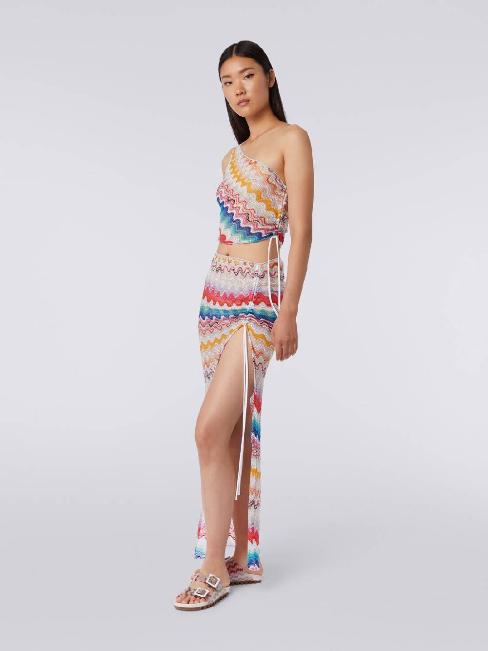 M Missoni Gonna lunga a portafoglio motivo onda Rilascio limitato