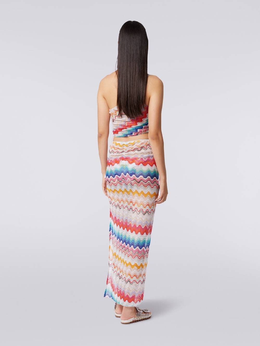 M Missoni Gonna lunga a portafoglio motivo onda Rilascio limitato