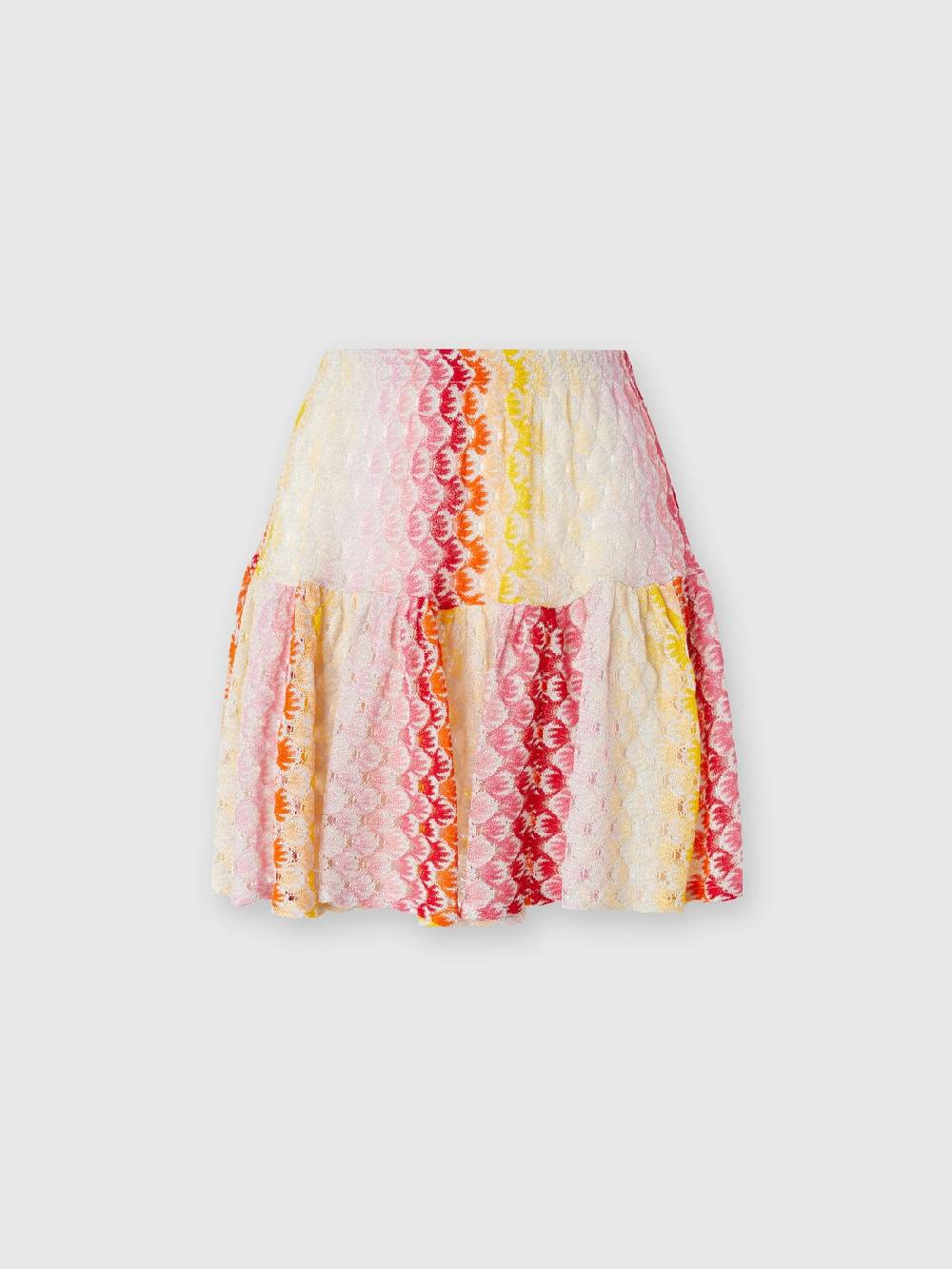 M Missoni Minigonna a balze effetto pizzo dégradé Promozione temporanea