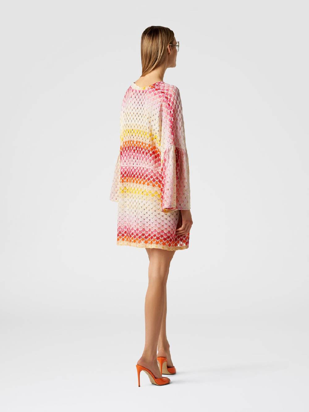 M Missoni Caftano copricostume corto effetto pizzo con lurex Fino al 50% di sconto