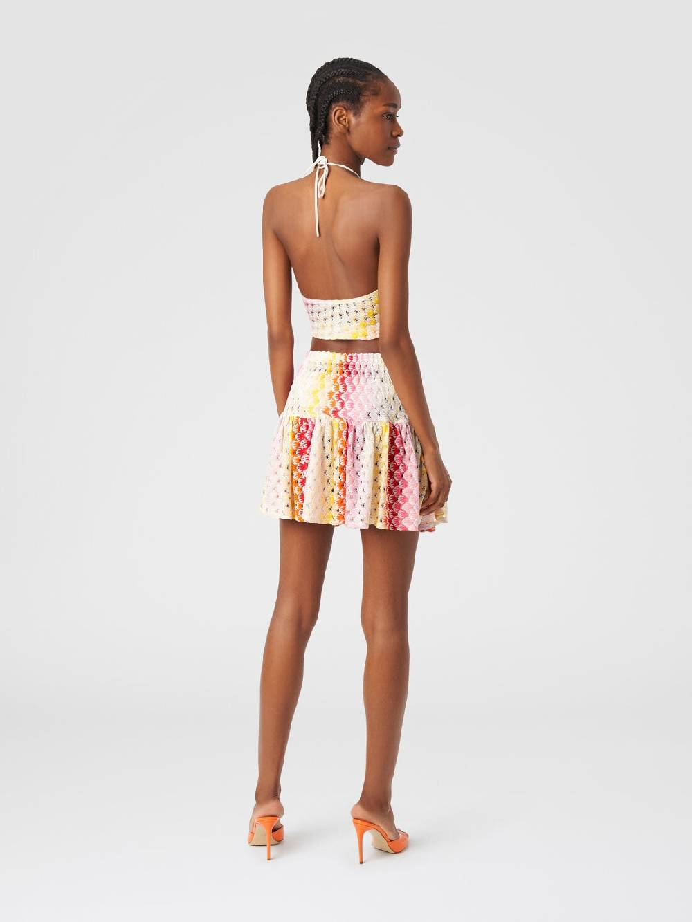 M Missoni Top con scollatura all'americana effetto pizzo dégradé Fino al 60% di sconto