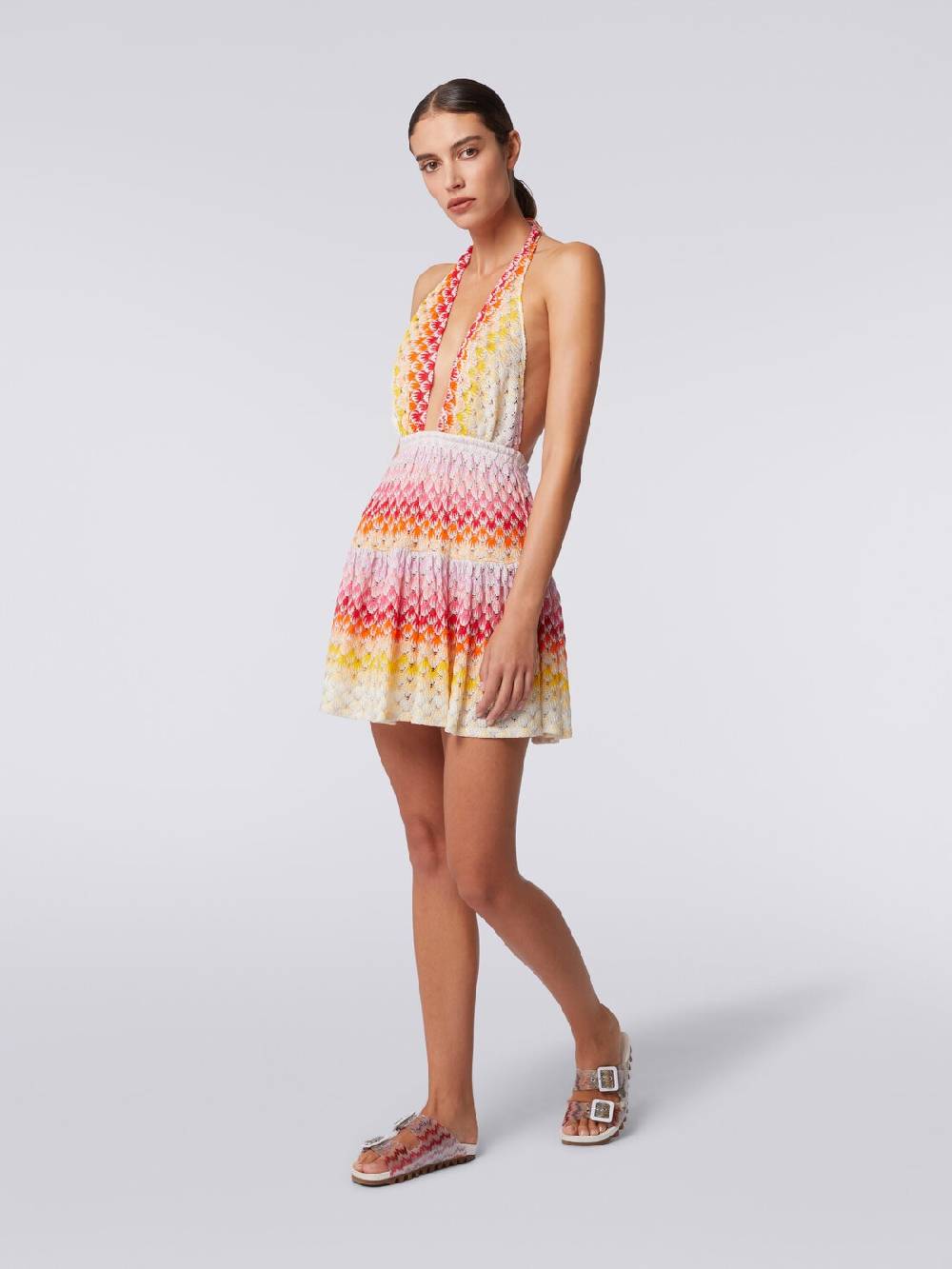 M Missoni Copricostume corto effetto pizzo dégradé con lurex Only for today