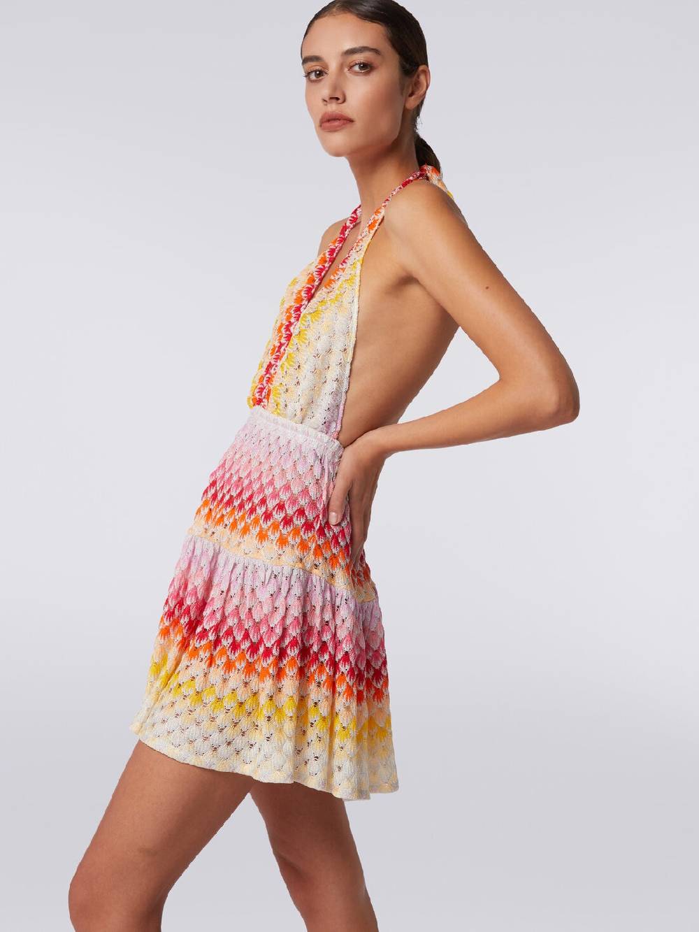M Missoni Copricostume corto effetto pizzo dégradé con lurex Only for today
