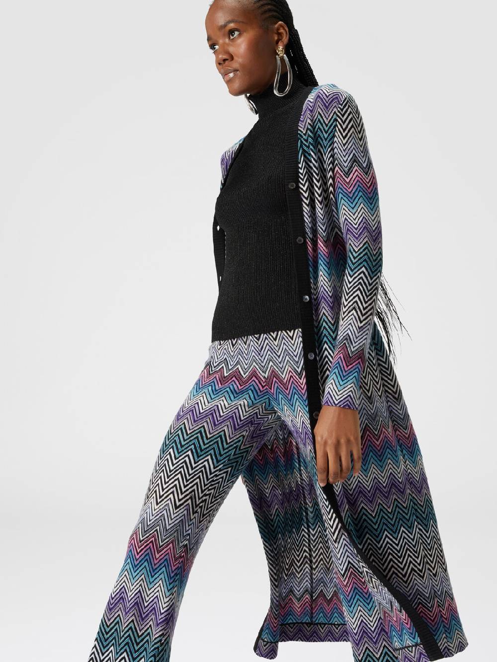 M Missoni Pantaloni flare in lana zig zag Discount Store per i nuovi prodotti