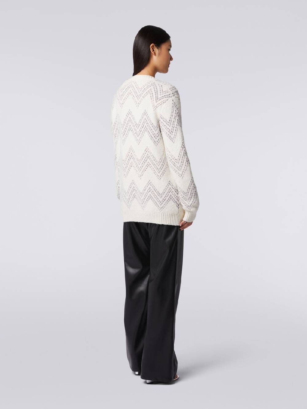M Missoni Cardigan oversize in misto cotone zig zag 50% di sconto per tempo limitato