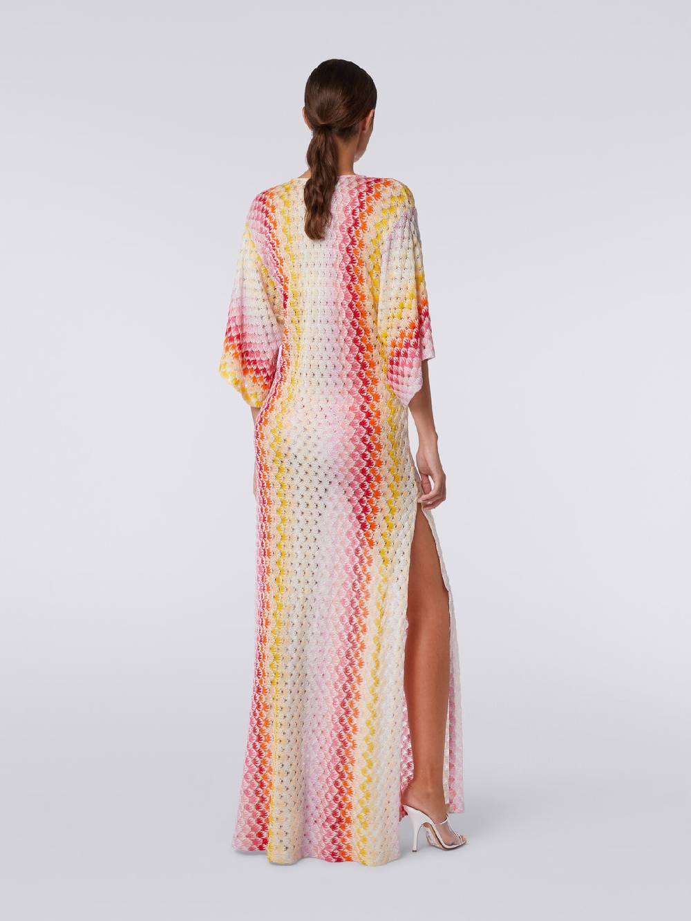 M Missoni Caftano copricostume lungo effetto pizzo dégradé con lurex Qualità