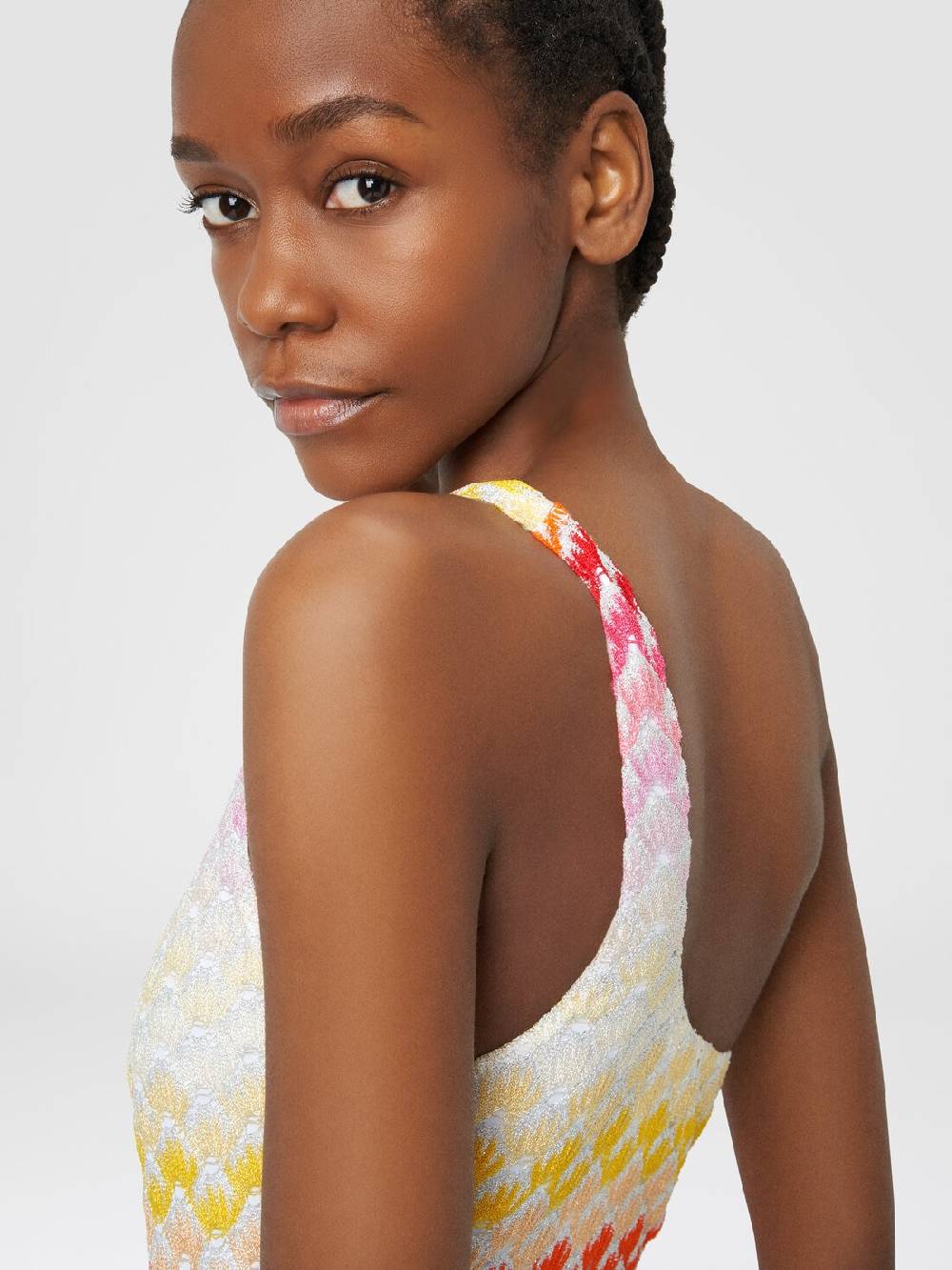 M Missoni Costume intero monospalla effetto pizzo con lurex Vendita
