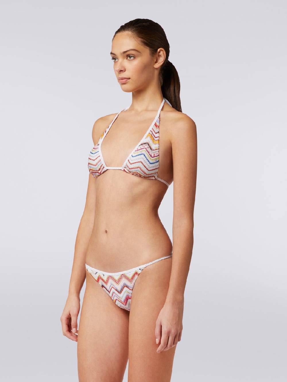M Missoni Bikini in crochet zig zag con lurex Soddisfazione Garantita