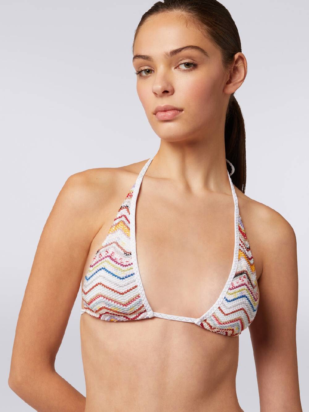 M Missoni Bikini in crochet zig zag con lurex Soddisfazione Garantita