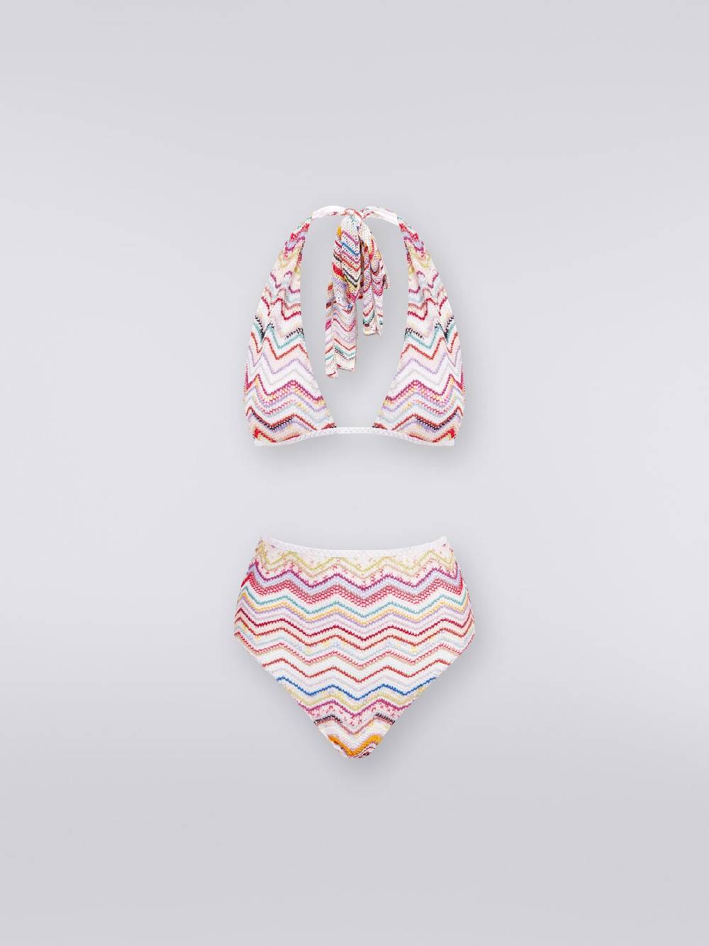 M Missoni Bikini in crochet con lurex e slip a vita alta Qualità Garantita