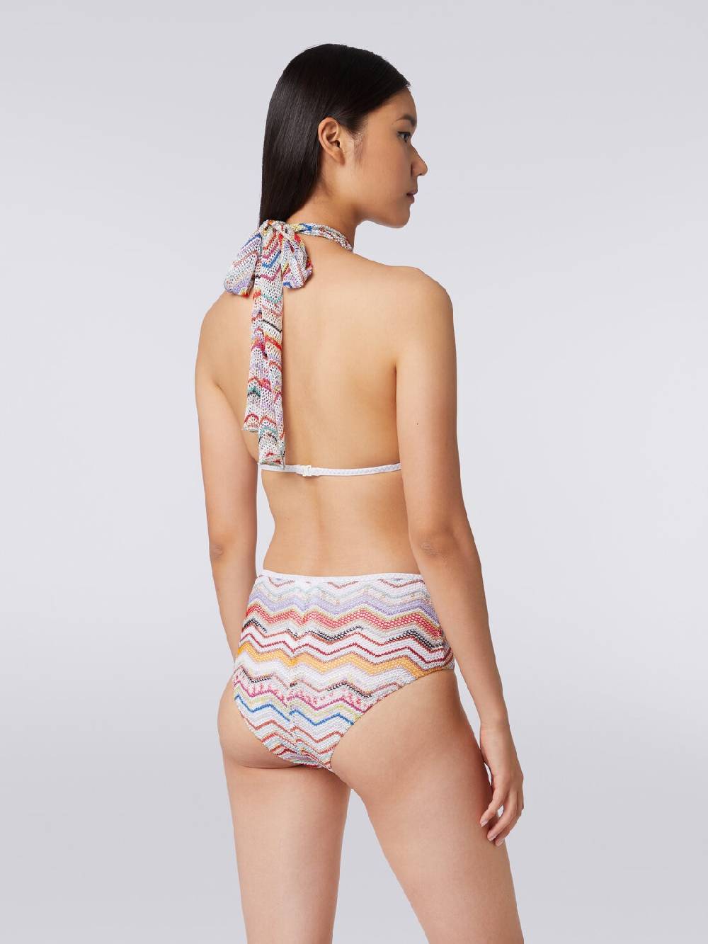 M Missoni Bikini in crochet con lurex e slip a vita alta Qualità Garantita