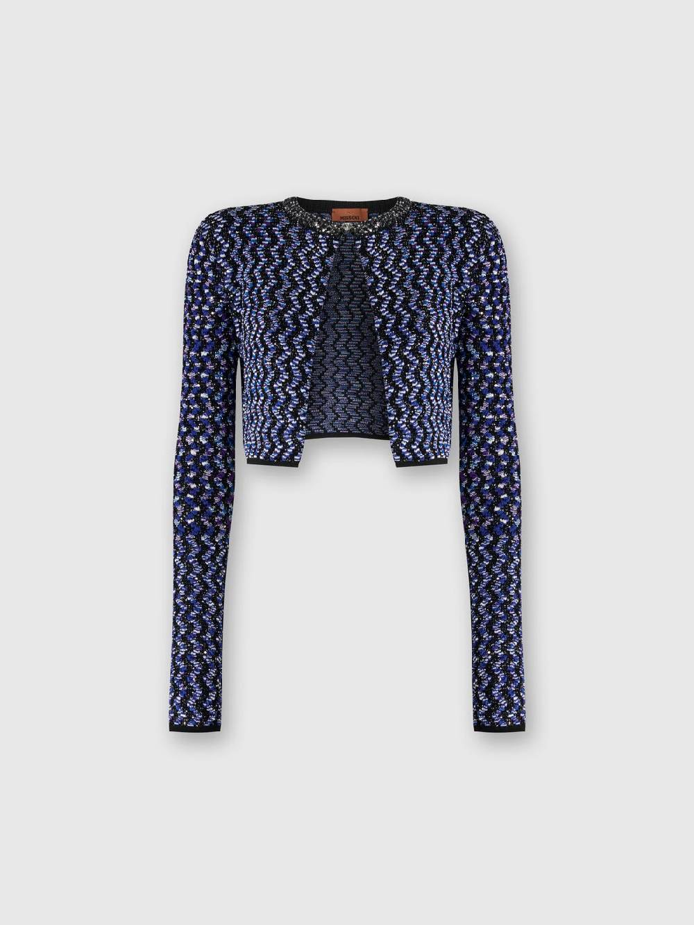 M Missoni Cardigan zig zag goffrato con paillettes Affare Del Giorno
