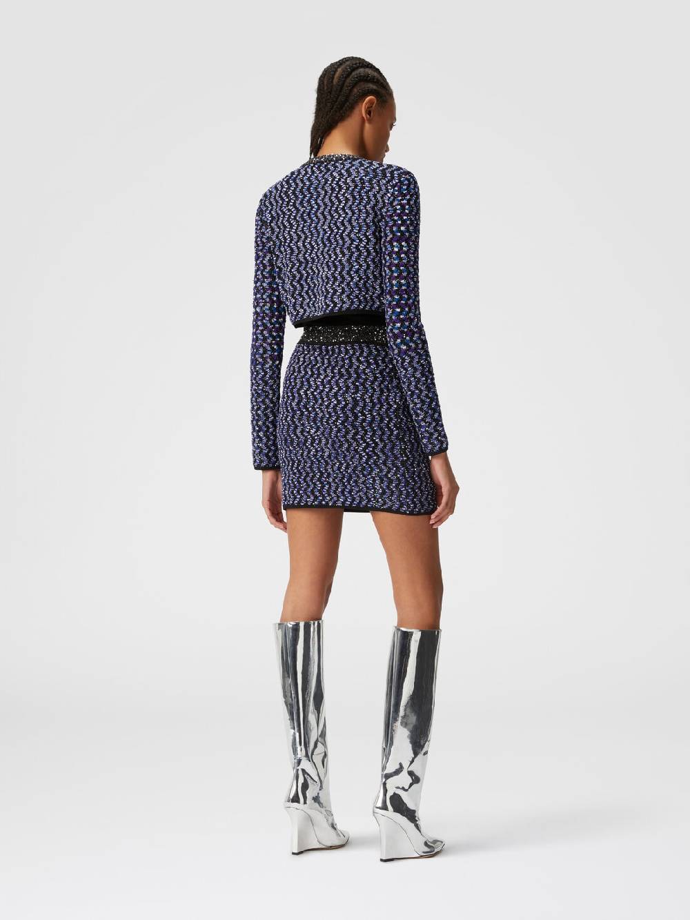 M Missoni Cardigan zig zag goffrato con paillettes Affare Del Giorno
