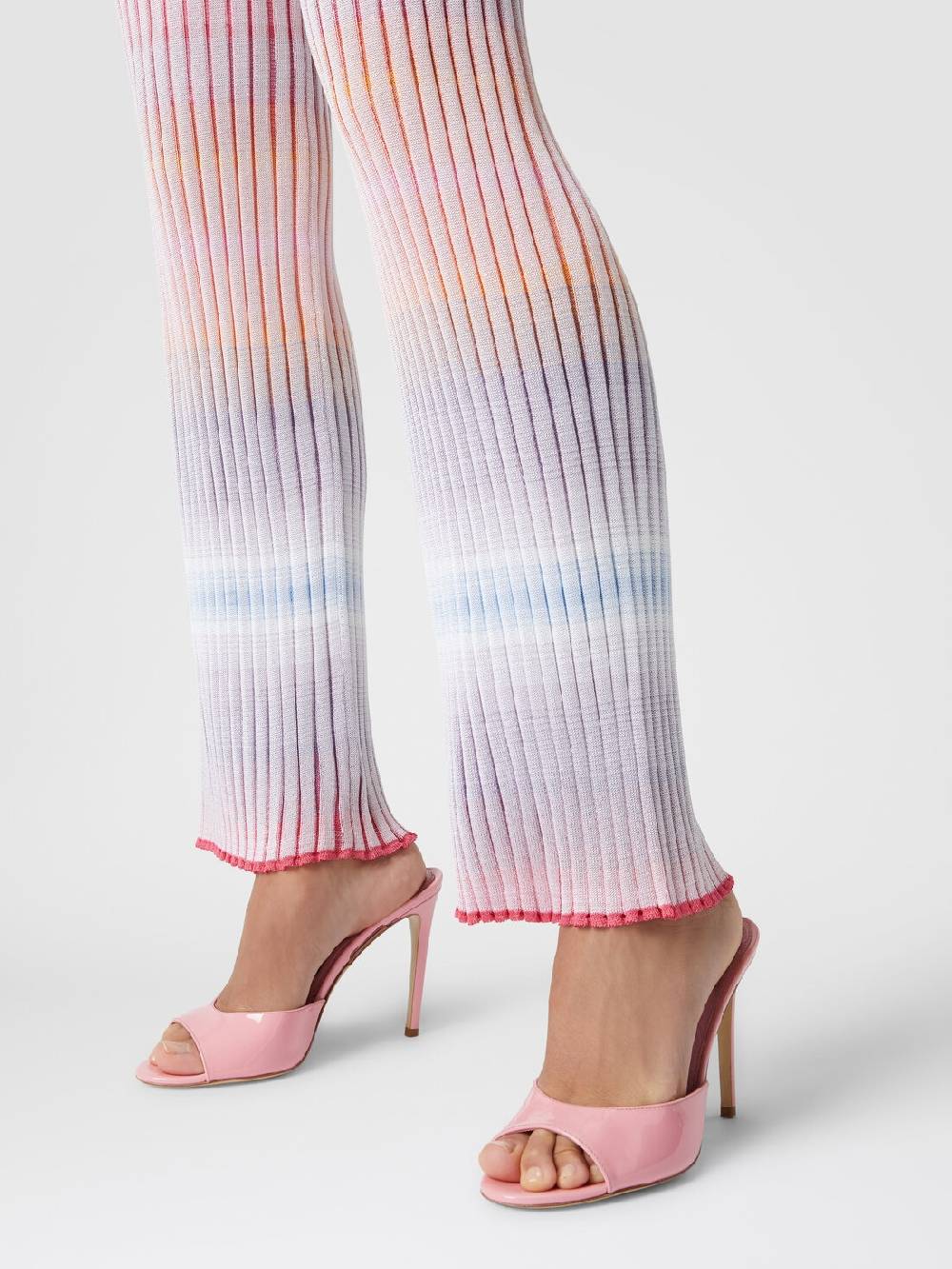 M Missoni Pantaloni dritti in viscosa a coste Presa
