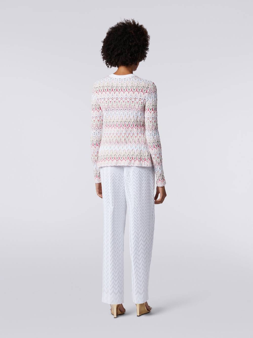 M Missoni Cardigan in maglia con profili a contrasto e motivo a onde Hotsell