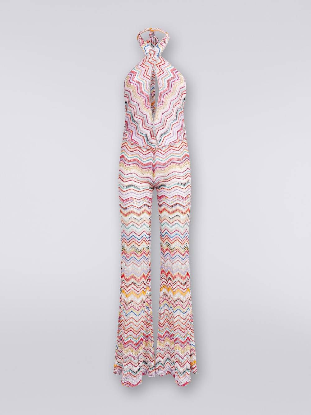 M Missoni Tuta pantalone crochet con scollatura a V Vendita Economica