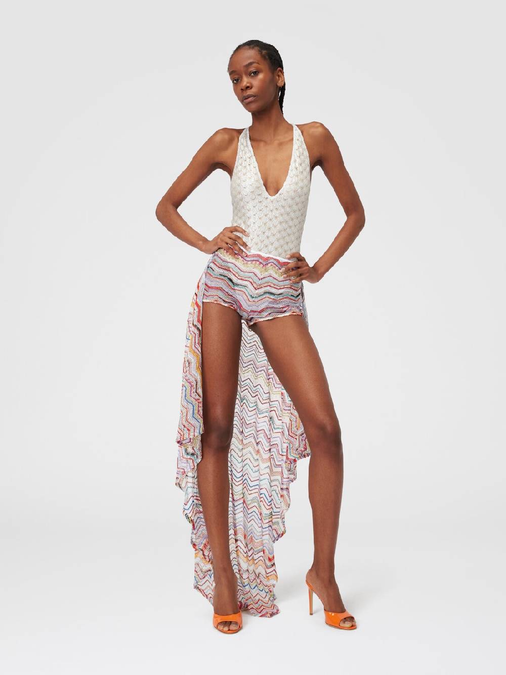 M Missoni Gonna pareo in crochet con lurex Saldi Di Fabbrica