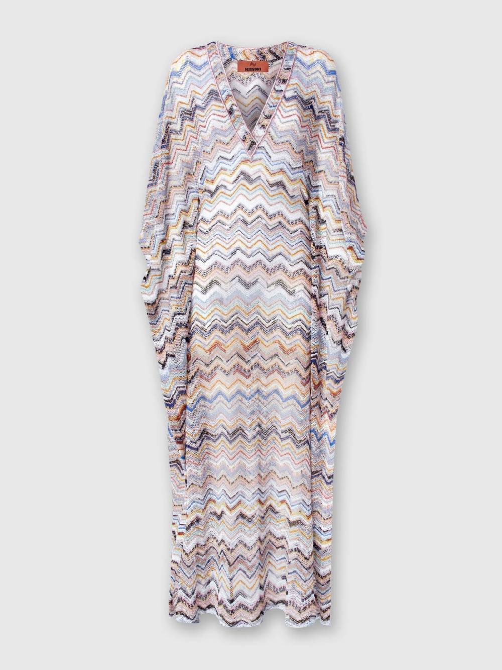 M Missoni Caftano copricostume lungo in viscosa zig zag con lurex I Più Venduti