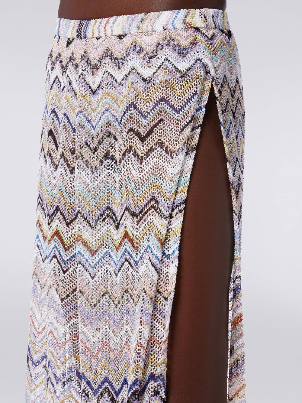 M Missoni Pantaloni in maglia di viscosa a rete zig zag con lurex Vendite Flash