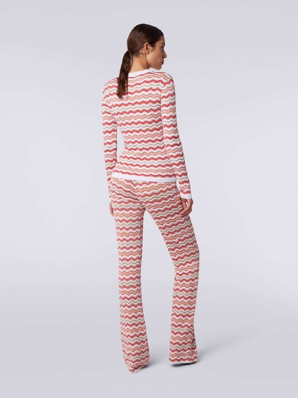 M Missoni Pullover girocollo in cotone e viscosa zig zag Flash Sale