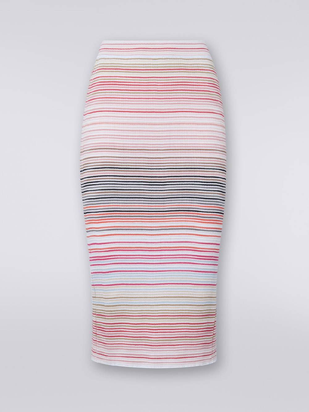 M Missoni Gonna midi in cotone e viscosa a righe Fornitura limitata