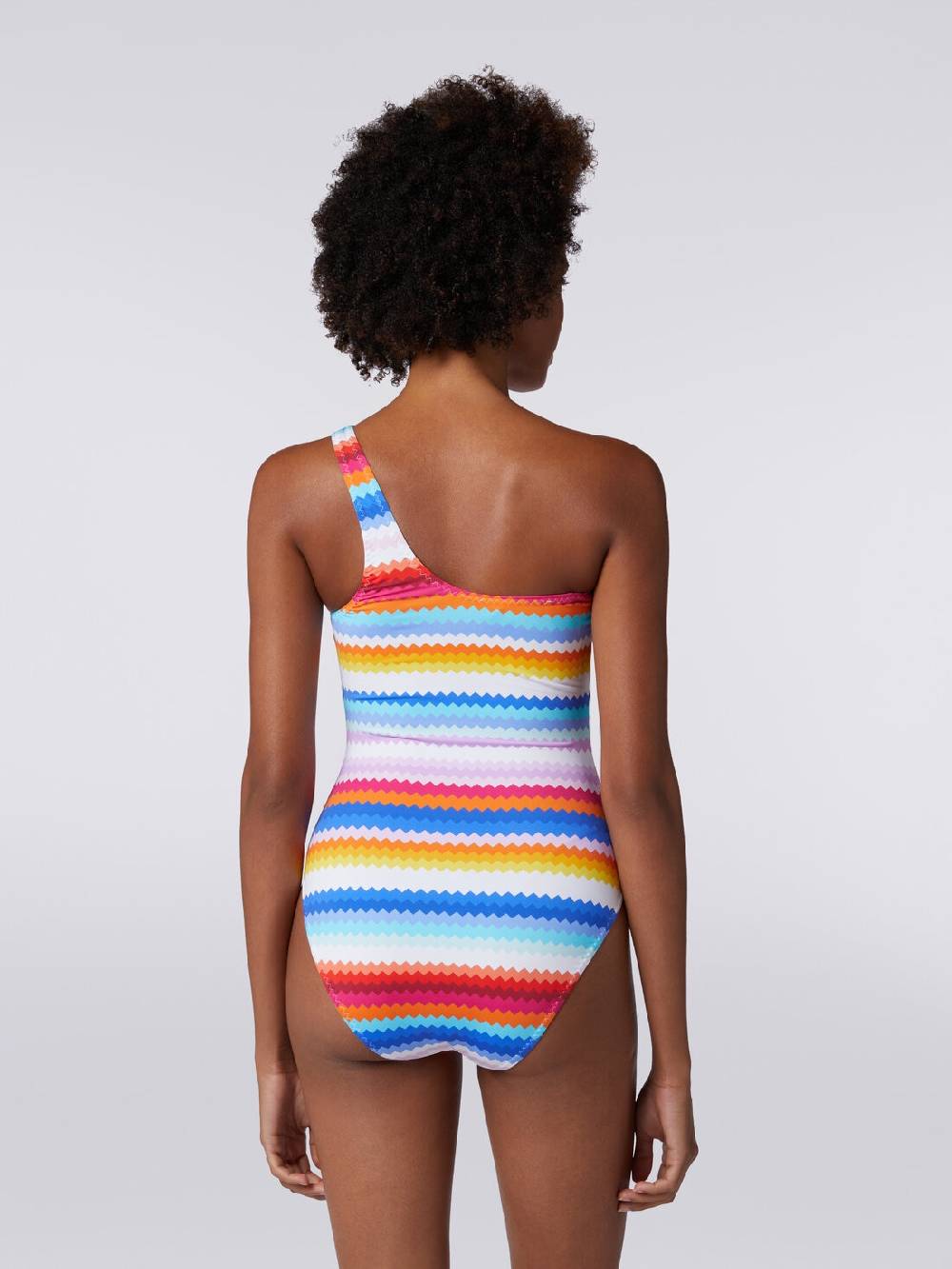 M Missoni Costume intero monospalla stampa zig zag Shopping online