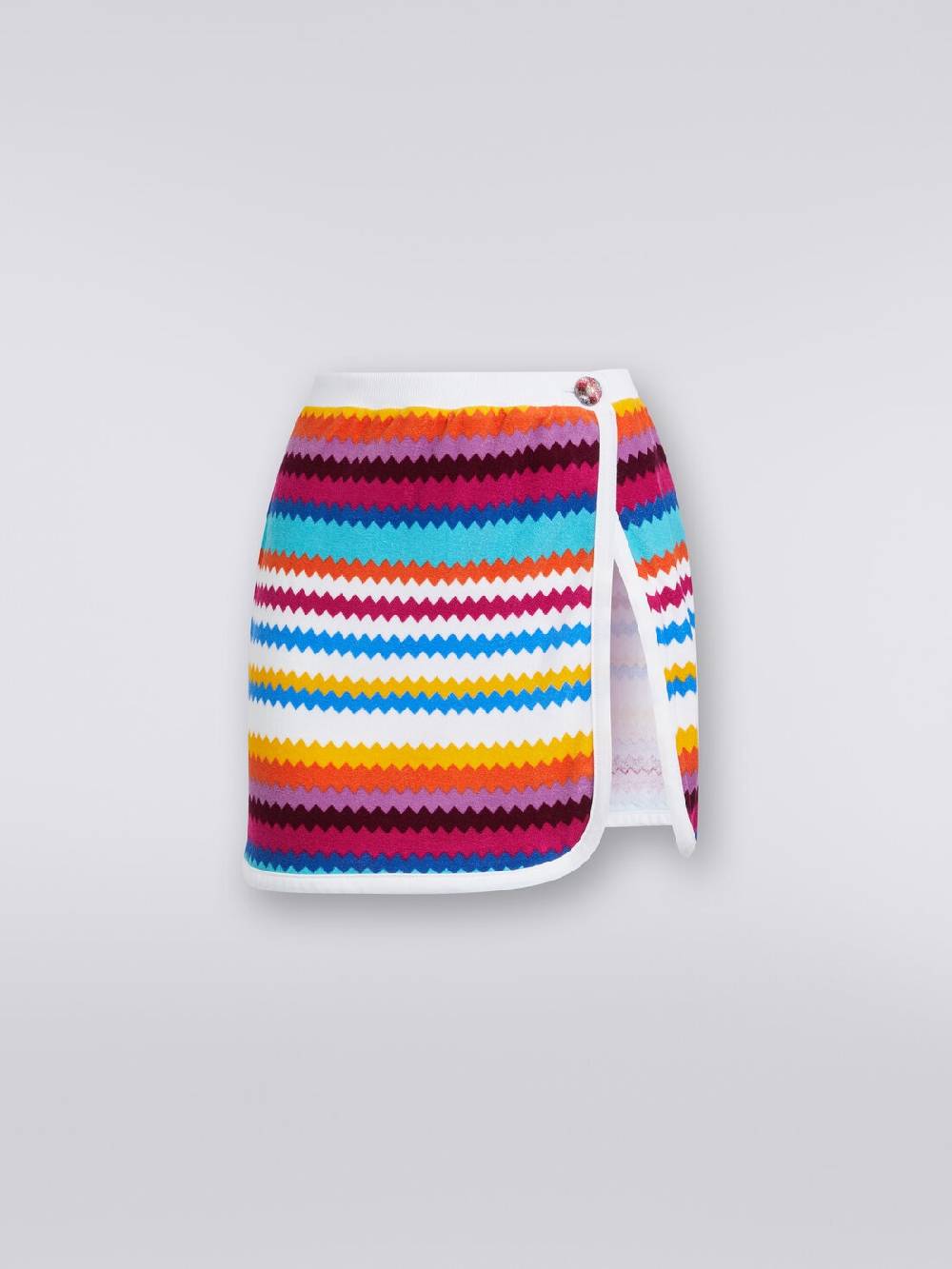 M Missoni Minigonna a portafoglio in spugna stampa zig zag Vendite stagionali