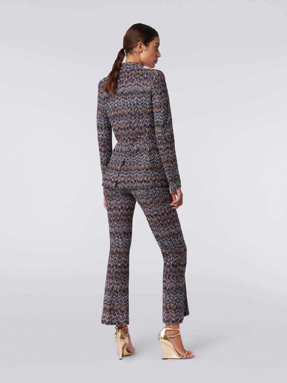 M Missoni Blazer in misto viscosa zig zag con lurex Offerta migliore