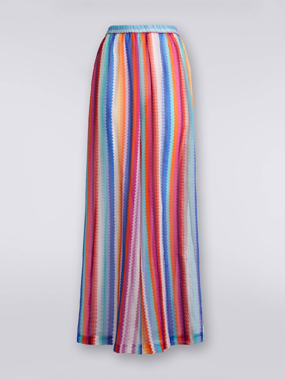 M Missoni Pantaloni copricostume in cotone e seta zig zag Offerta temporanea