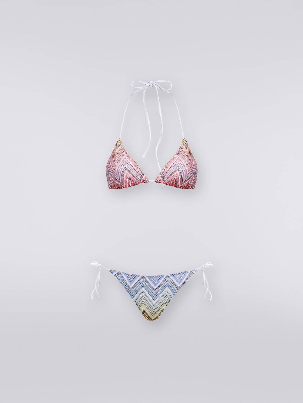M Missoni Bikini a triangolo in tessuto zig zag Nuovi prodotti