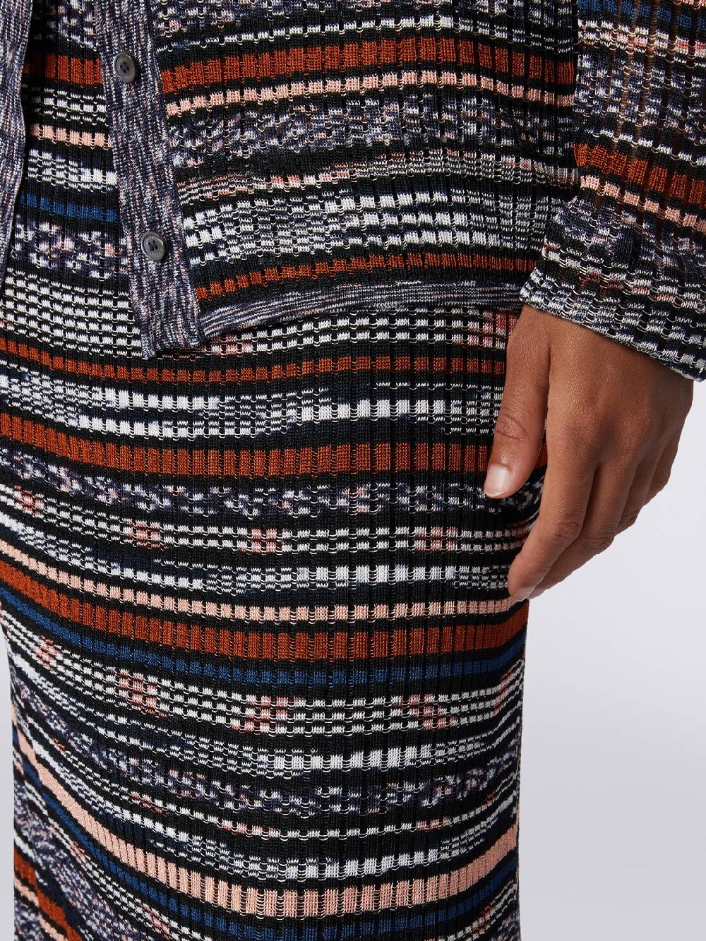 M Missoni Gonna midi a costine in viscosa fiammata Ritorno libero