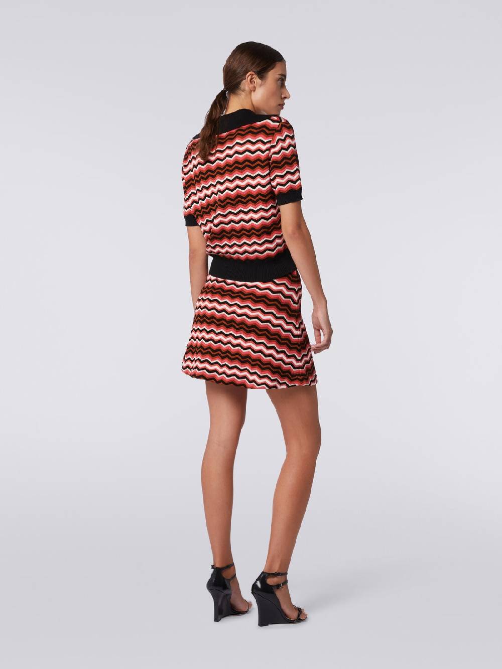 M Missoni Minigonna in maglia zig zag Rilascio limitato