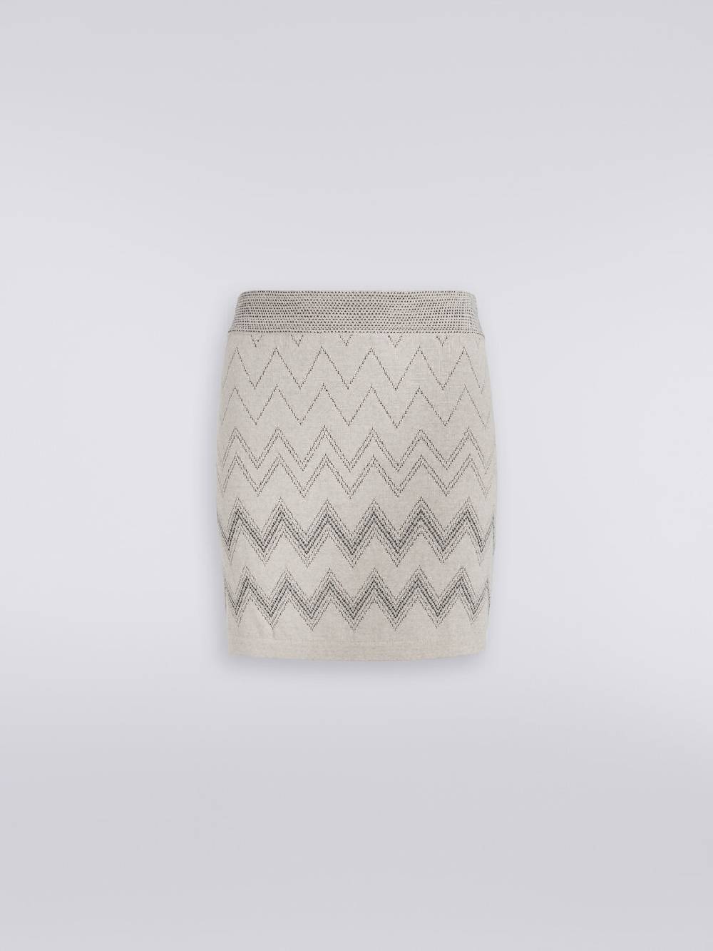 M Missoni Minigonna in lana e viscosa zig zag con lurex ACQUISTA ORA