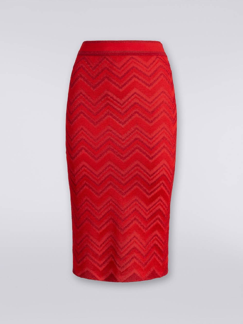 M Missoni Gonna longuette in maglia zig zag con lurex Latest stili