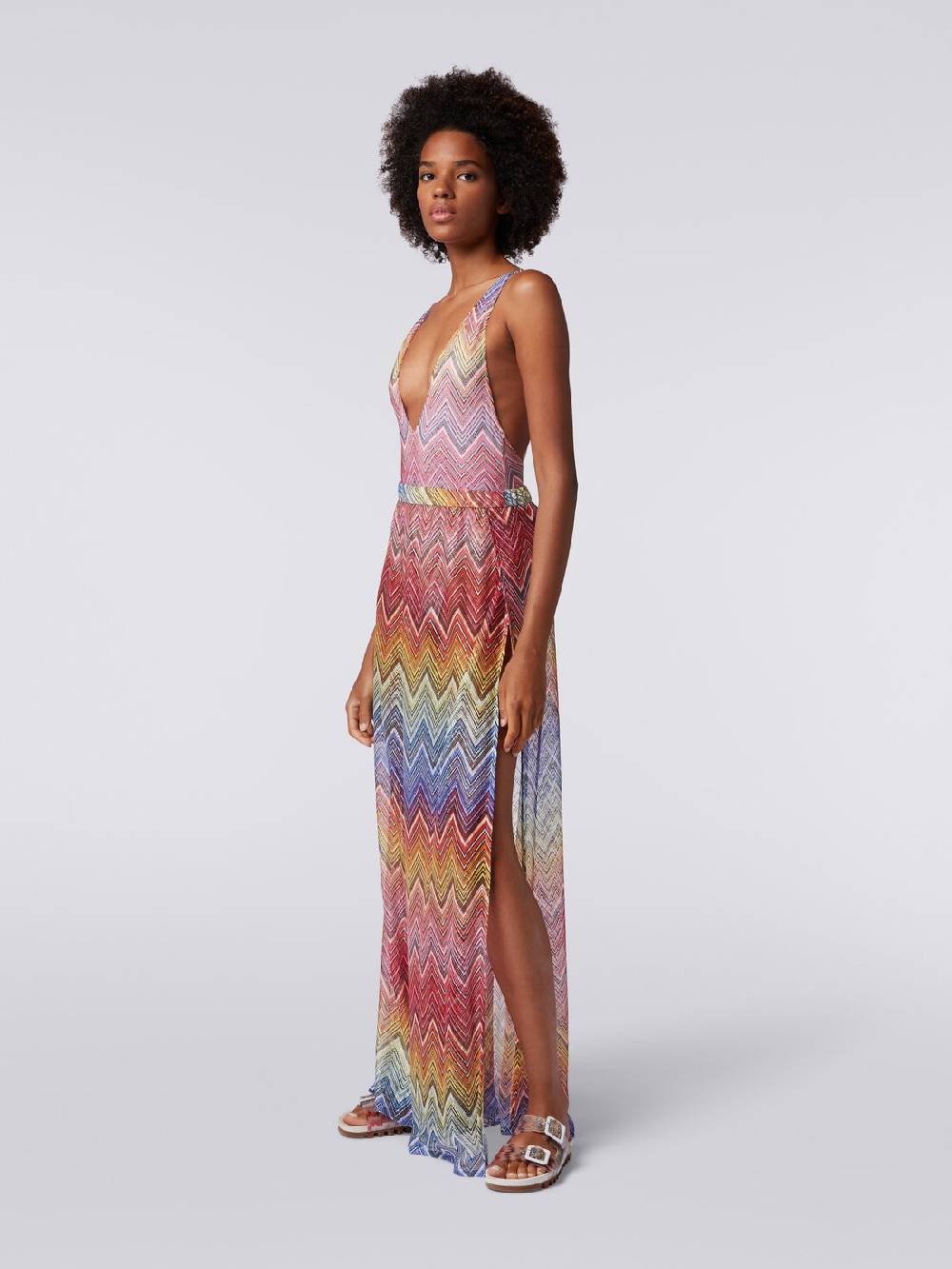 M Missoni Pantaloni copricostume in tessuto stampa zig zag Fino al 65% di sconto