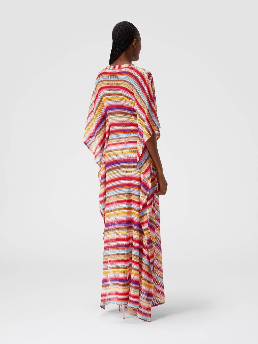 M Missoni Caftano copricostume lungo in crochet rigato Discount Store per i nuovi prodotti