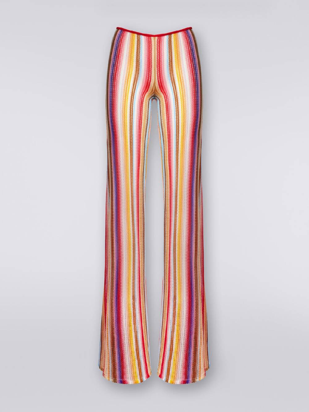 M Missoni Pantaloni svasati in crochet rigato Super sconto