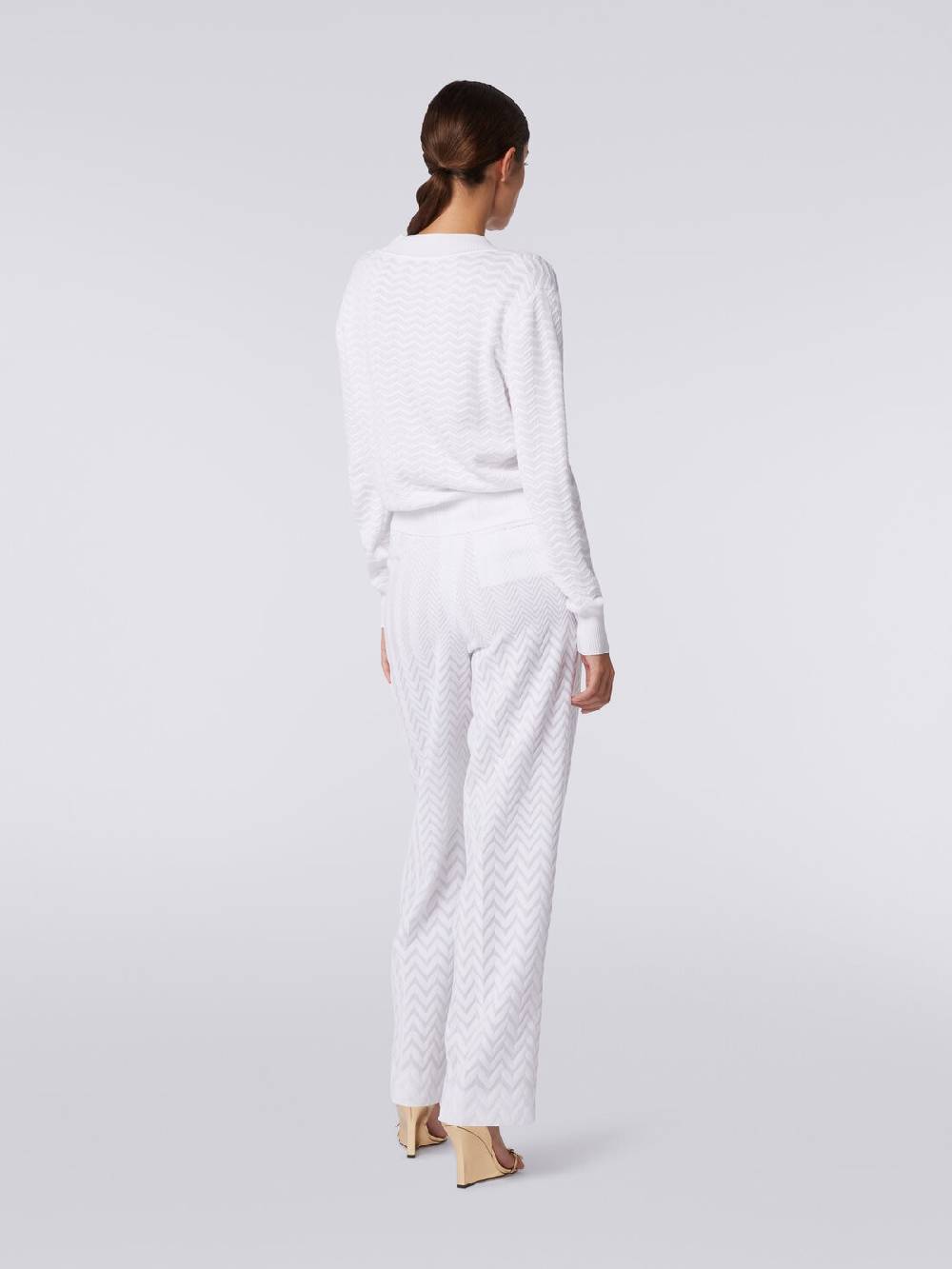 M Missoni Pullover con scollatura a V in maglia zig zag Officina