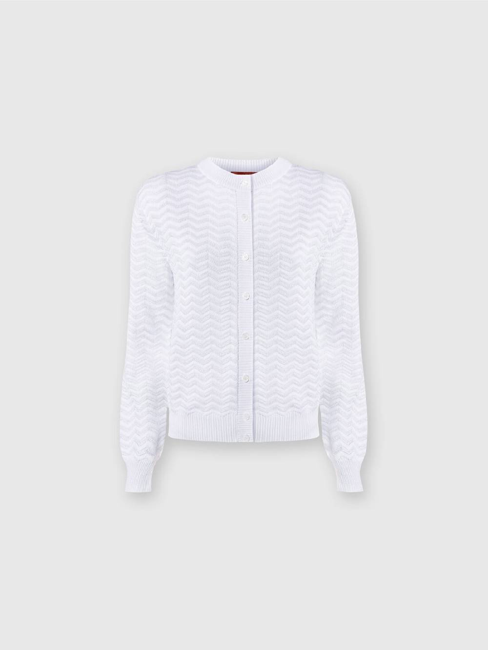 M Missoni Cardigan in maglia di viscosa e cotone chevron Limitato a 3 giorni