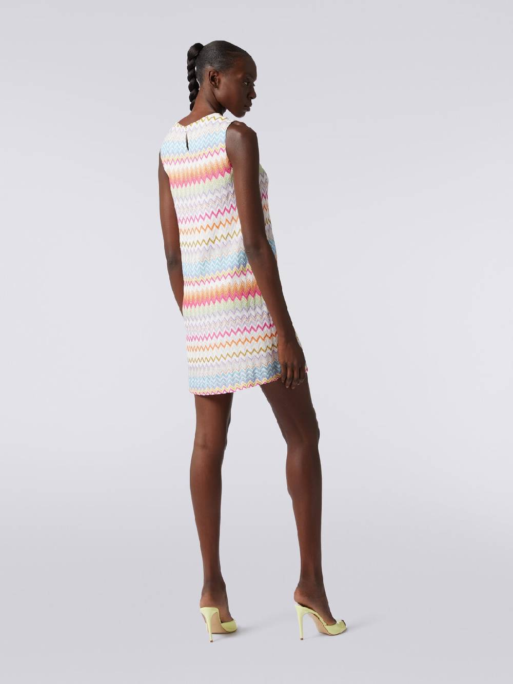 M Missoni Abito a sacchetto in viscosa zig zag con lurex Esporta salva