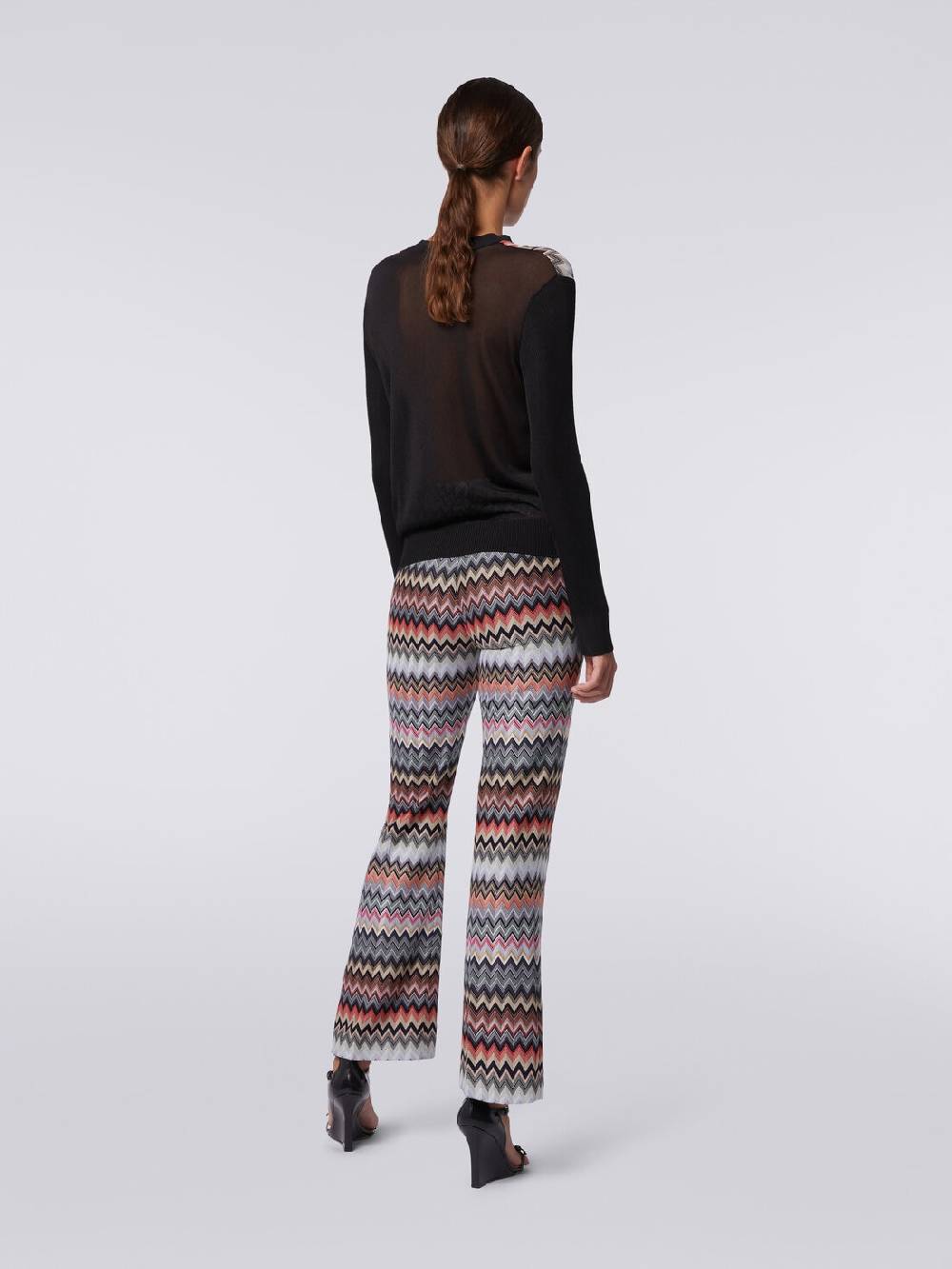 M Missoni Pullover girocollo in viscosa zig zag 50% di sconto per tempo limitato