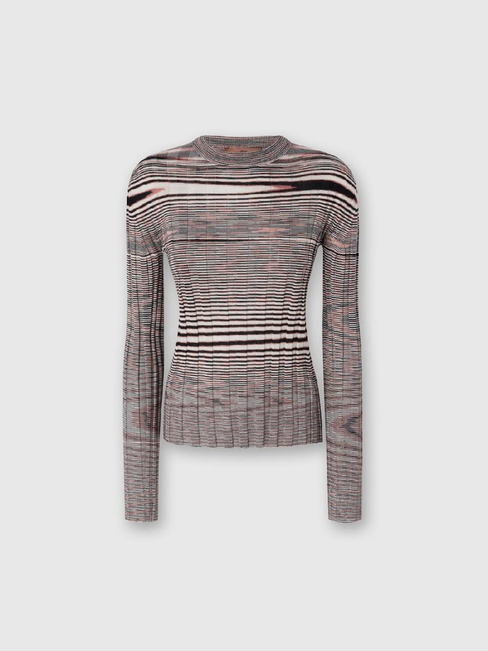 M Missoni Maglia girocollo in cashmere e seta fiammata 2025