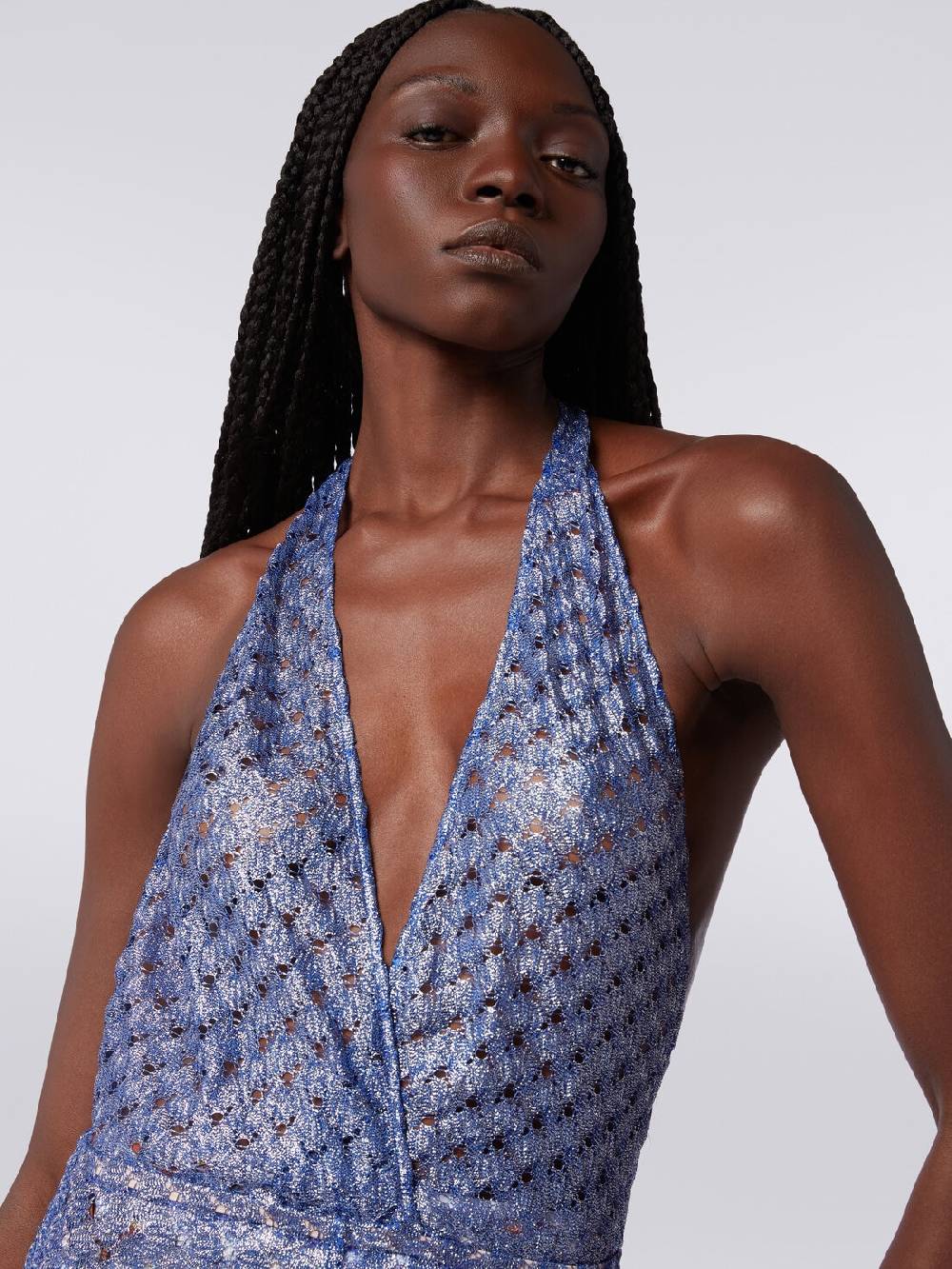 M Missoni Tuta pantalone effetto pizzo con scollatura a V Spedizione Gratuita