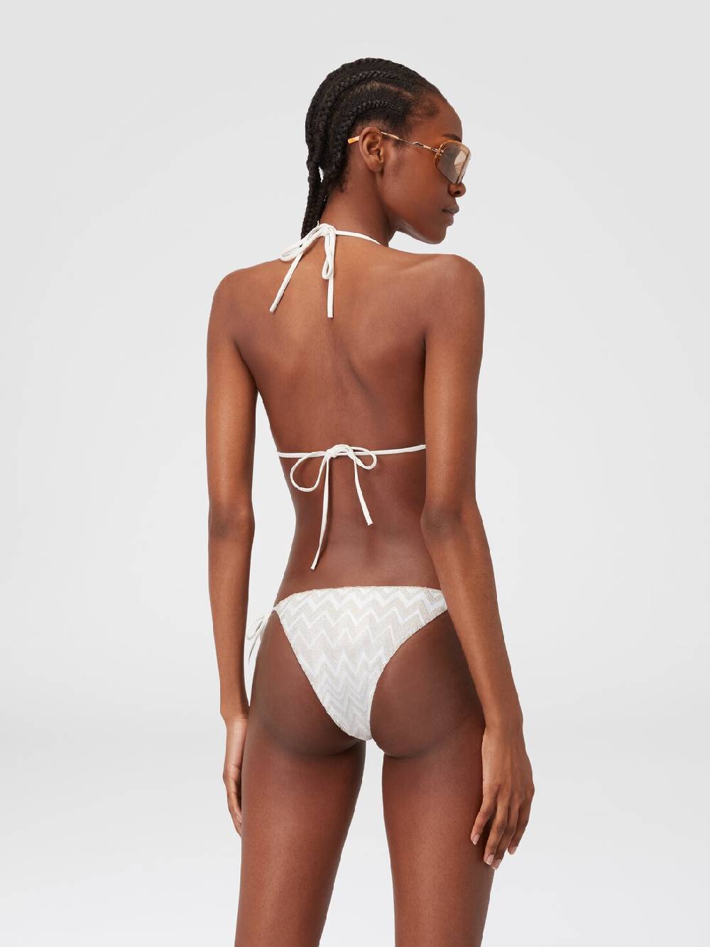 M Missoni Bikini in misto viscosa con zig zag tono su tono e lurex Qualità Garantita