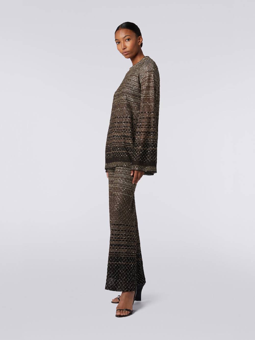 M Missoni Pullover girocollo in misto viscosa dégradé con paillettes Promozione Limitata