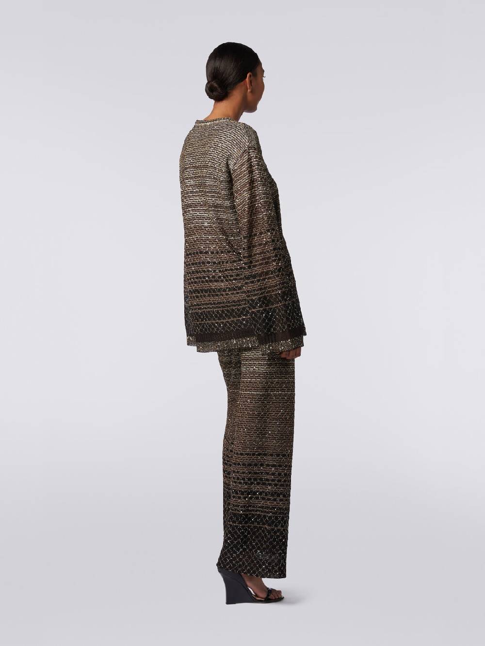 M Missoni Pullover girocollo in misto viscosa dégradé con paillettes Promozione Limitata