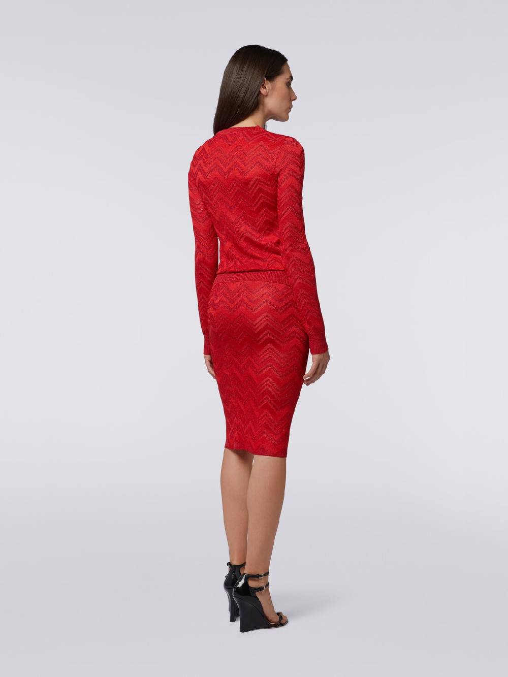 M Missoni Maglia girocollo in misto viscosa zig zag con lurex Fino Al -60%