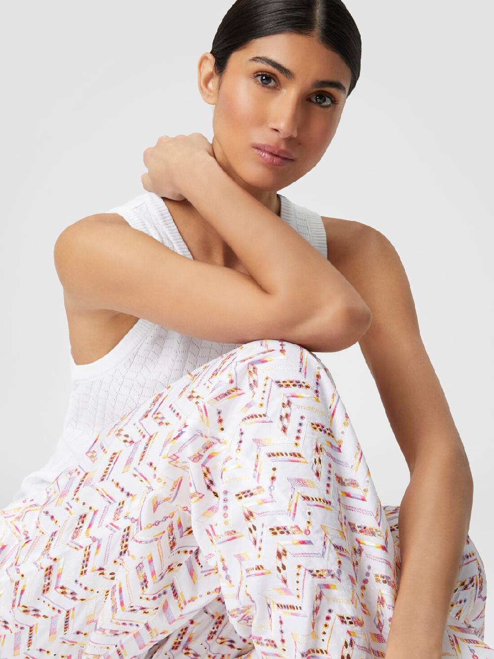 M Missoni Pantaloni in popeline di cotone con pizzo sangallo Prezzo Ridotto